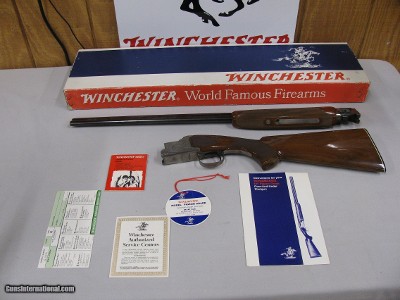 7763 Winchester 101 Pigeon Grade 410 gauge 28 inch barrels, skeet/skeet, 99.9% condition,AS NEW IN BOX, box is serialized to the shotgun, complete set