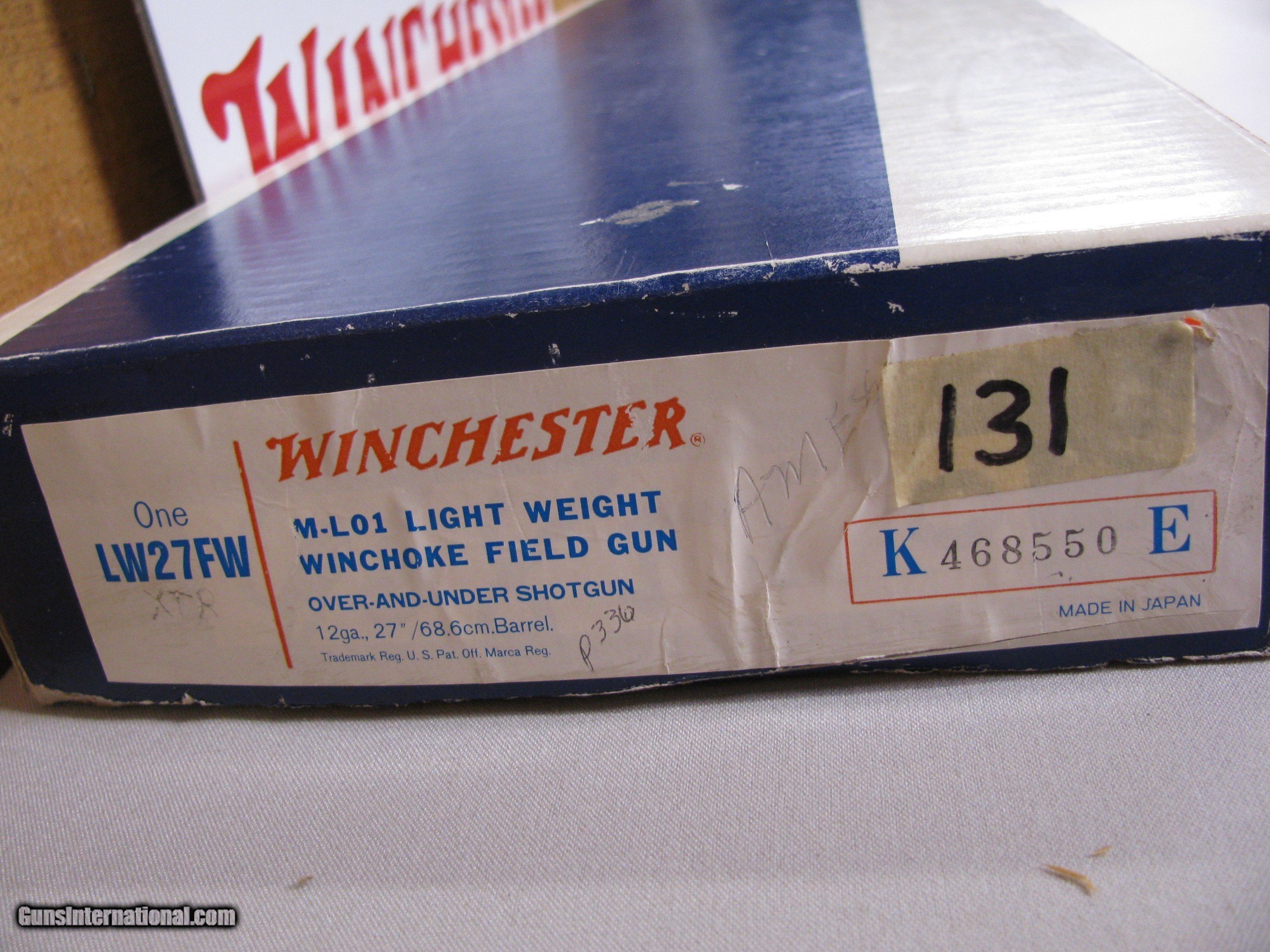 7762 Winchester 101 LIGHTWEIGHT 12 gauge 27 inch barrels, 6 winchokes ...