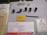 7756 Winchester SUPER GRADE 12 gauge/222Remington, COMBO SET, sk ic mod full chkes wrench, rings and bases,keys,Winchester pamplets,target for rifle, - 4 of 17
