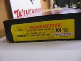 7767
Winchester 101 28 gauge 26 inch barrels skeet/skeet, 2 3/4 chambers, pistol grip with cap, Winchester box serialized to the gun, early good one - 2 of 14