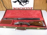 7736 Winchester 101 Pigeon 12 gauge 28 inch barrels mod/full, AAA++Fancy Walnut tiger striped, ejectors, vent rib, 2 white beads, round knob, rose and - 2 of 17