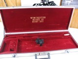 7823Winchester 23 Hunt set WBS 28 gauge 26 bls ic/mod, 20 gauge 26 bls ic/mod, gold raised relief PHEASANT/QUAIL, Mr Olins black lab KING BUCK rais - 19 of 20