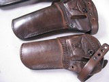 7871  4 Leather colt revolver holsters. Snap closure, Like new - 7 of 8