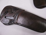 7871  4 Leather colt revolver holsters. Snap closure, Like new - 2 of 8