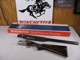 7933
Winchester 101 Pigeon, 12 GA, 27” Barrels, SK/SK, 14 1/4 LOP, Pistol grip, Winchester putt plate, vent rib, really nice dark tiger striped wood, - 1 of 19