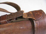 7936
Leather Shotgun/Rifle case. Really nice divided leather case. One of the straps has split, top and bottom can be opened, they ends are still nic - 7 of 15