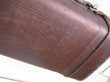 7911 Leather shotgun case. Really nice leather shotgun case. Can open case from either side. Really nice soft blue interior. Leather is still nice and - 6 of 8