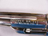 7952Colt Trooper MKIII, 357 MAG, Nickle Finish, Walnut Grips, 8” Barrel, Original Factory Box, Excellent condition, With Sock and soft case as well! - 4 of 14