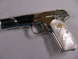 7949Colt 1903 Pocket Hammerless Pocket pistol, Manufactured in 1919, 32 ACP, Custom Nickel Refinish, Pearlite Grips. One Magazine, Gun sock and soft - 2 of 10