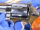 7943Smith and Wesson25-5, 45 Long Colt, Goncalo Alves Grips, Blue Finish 4” Barrell, Wood Presentation Case with Tools, Blemish on Side Plate See - 12 of 15