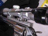 7950Smith and Wesson 647, 17 HMR, 8 3/8 Barrel, Rosewood Grips, Stainless Steel Finish, MFG 2004, Extra set of Original Hogue Grips, Bushnell Trophy - 5 of 14