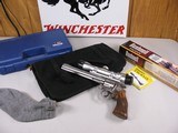 7950Smith and Wesson 647, 17 HMR, 8 3/8 Barrel, Rosewood Grips, Stainless Steel Finish, MFG 2004, Extra set of Original Hogue Grips, Bushnell Trophy - 1 of 14
