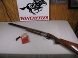 7955
Winchester 101 Lightweight. 20 GA, 27” Barrels, Screw in Winchokes, IC/M/F/SK, with pouch, Vent Rib, Pistol Grip, Coin Receiver, Winchester Butt - 1 of 14