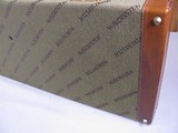 7962
Winchester Green Shotgun hard Trunk case, Will fit a 28” barrel, New old Stock, Has red interior, comes with the keys - 6 of 12