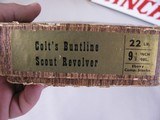 7977Colt Buntline Scout Revolver, 22 LR , 9 1/2 Inch Barrel, Blue, Colt Grips, Like new, Has Original Box - 10 of 11
