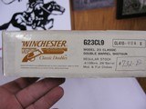 7995Winchester 23 Classic 28/410 gauge set, NIB matching serial numbers! 26 inch barrels, IC/MOD 28 GA, Mod/Full 410 GA, gold raised relief Quail on - 14 of 14