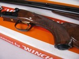 7995Winchester 23 Classic 28/410 gauge set, NIB matching serial numbers! 26 inch barrels, IC/MOD 28 GA, Mod/Full 410 GA, gold raised relief Quail on - 4 of 14