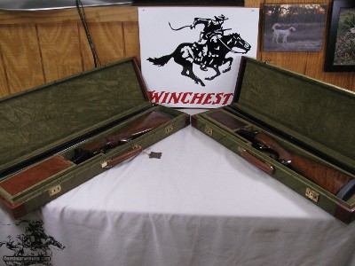 7996
Winchester 23 Heavy Duck/Light Duck Matching serial number set! HD is a 12 GA, 30 Inch Barrels in Duck Full/ Duck Full, 3” Chambers, 14 1/4 inch