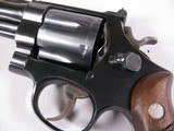 8003Smith And Wesson Model 24, 1950 Target, 44 Special, Manufactured from 1950-1966, 6 1/2 Barrel, Blued, Wood Grips, 98% - 4 of 11