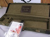 8012Winchester Quail Special green case with green interior, NOS, beautiful condition. With 410 ga paperwork NOS. Comes with the original keys. - 2 of 8