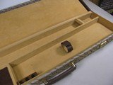 8032 Winchester 101 Diamond Grade case. The slot where the barrels go measure
34”. It has keys and blocks. Very good condition. See pictures. - 11 of 13