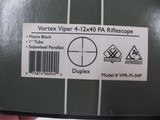 8054Vortex Viper 4-12x40 PA Rifle Scope- NIB with all paperwork--Effortlessly shrugging off recoil, moisture and darkness, the Viper's status as a p - 8 of 8