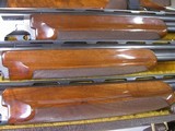 8069 Winchester 101 Pigeon Skeet set in 20 Ga, 28 GA and 410 GA. All Barrels are choked SK/SK and are 28” Barrels. Pistol grip with a Winchester pad a - 12 of 24