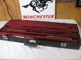 8071Winchester 101 Pigeon Skeet set in 20 Ga, 28 GA and 410 GA. All Barrels are choked SK/SK and are 28” Barrels. Pistol grip with a Winchester pad - 1 of 21