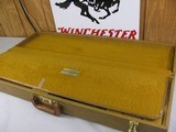 8079
Winchester Tan/Yellow Shotgun case trunk style. Yellow interior. Great condition will fit up to a 32” Barrel. - 2 of 10