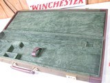 8085
Winchester 101 Shotgun, Green Trunk style hard case, Has two blocks, Comes with Winchester shotgun paperwork. - 3 of 9
