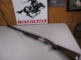 8083
Winchester 101 Pigeon, 20 GA, 27” Barrels, SK/SK, Square knob, Packmayer pad, LOP 14 1/4, AAA fancy highly figured walnut. - 1 of 17