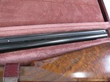 8087
Winchester 23 Grand Canadian 20 GA, 2 3/4 and 3 “. 26” barrels, IC/MOD, 14 1/4 LOP, Winchester pad, AAA+ Fancy Feather Crotch Walnut. Straight G - 18 of 23