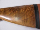 8114
Winchester Model 21 12 Gauge stock measurement of wood is 13 1/2” with the pad it measures 15 1/2”- has been cut it appears. Beautiful wood, cle - 3 of 12