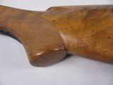 8114
Winchester Model 21 12 Gauge stock measurement of wood is 13 1/2” with the pad it measures 15 1/2”- has been cut it appears. Beautiful wood, cle - 4 of 12