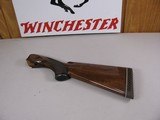 8112
Winchester 101 20 Gauge stock, wood measures 14 1/2, and with the pad it measures 15 1/4, nice dark wood. Pistol grip