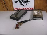 8129
Armi “ San Marco” 1851 Colt Navy Brass--.36 Cal (.380 Round Ball) percussion Black Powder. New in box - 1 of 17