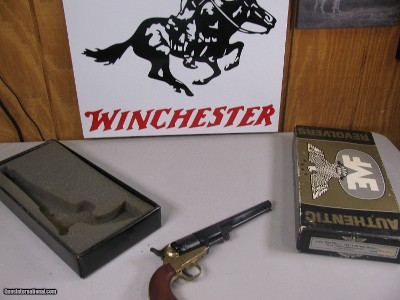 8128
Armi “ San Marco” 1851 Colt Navy Brass--.36 Cal (.380 Round Ball) percussion Black Powder. New in box