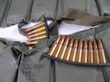 8131 SKS 7.62x39 ammo- 200 rounds in strips and in an Army sling pouch. - 3 of 7