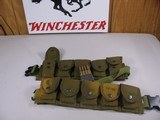 8132
30-06 Ammunition 80 rounds, Loaded in Garand clips. With Army belt. - 1 of 10