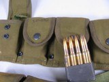 8132
30-06 Ammunition 80 rounds, Loaded in Garand clips. With Army belt. - 4 of 10