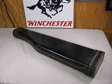 8750
Black Leather Shotgun Case, Hog Leg, Will take Side by Sides and Over and under. Will hold up to a 28” Barrel.