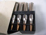 8763
357 H+H Ammo Mag 300 Grain- Federal Premium and Remington safari grade- 108 full rounds total 12 spent casings. - 6 of 7