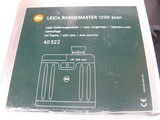 8759Leica Rangemaster 1200 scan 40522, Laser Range Finder, Has Box with case, Camo color, with all paperwork, LAF 1200 Scan - 6 of 8