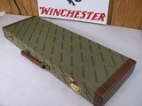 8792
Winchester Green Shotgun case with red Interior, NOS, Will hold up to a 36” Barrel.