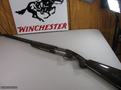 8802
Winchester 101 Pigeon Grade, 20 Gauge, 28” barrels, Round knob, vent rib, beautiful dark wood, 14 1/4 LOP, Silver coin engraved receiver, 2 3/4