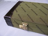 8825 Winchester Green Hard trunk style case, This is the limited Quail Special case, only 500 made. Has a spacer block. Will hold up to 26