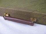8830Winchester Green Hard trunk style shotgun case. NOS, Green Interior, Has Blocks and Keys, Will take up to 29” Barrels - 4 of 13