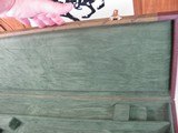 8830Winchester Green Hard trunk style shotgun case. NOS, Green Interior, Has Blocks and Keys, Will take up to 29” Barrels - 12 of 13