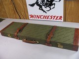 8831
Winchester Grand European Shotgun case. These are very rare to come by. This case will fit up to a 32” Barrel. It has the original hang , keys a - 1 of 12