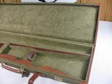 8831
Winchester Grand European Shotgun case. These are very rare to come by. This case will fit up to a 32” Barrel. It has the original hang , keys a - 7 of 12